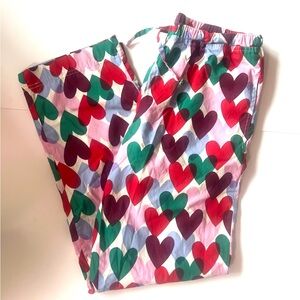 Hanna Andersson Multicolor Heart Pajama Pants sample valentines new